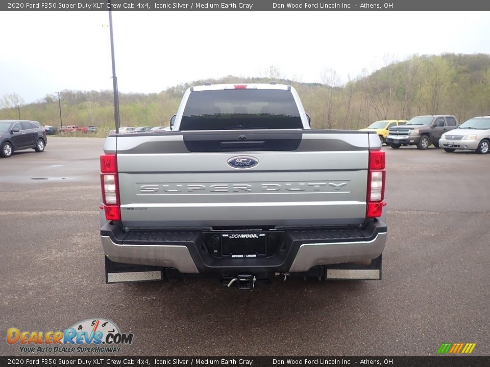 2020 Ford F350 Super Duty XLT Crew Cab 4x4 Iconic Silver / Medium Earth Gray Photo #13