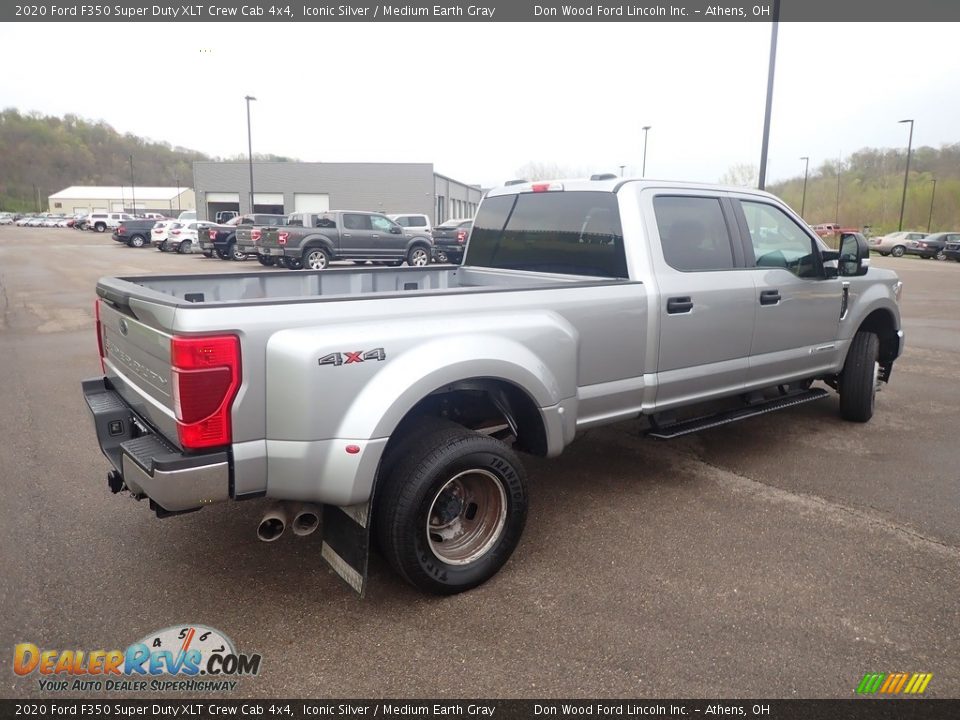 2020 Ford F350 Super Duty XLT Crew Cab 4x4 Iconic Silver / Medium Earth Gray Photo #16