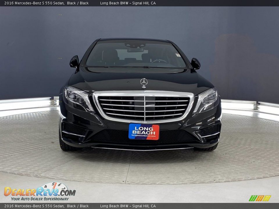 2016 Mercedes-Benz S 550 Sedan Black / Black Photo #2