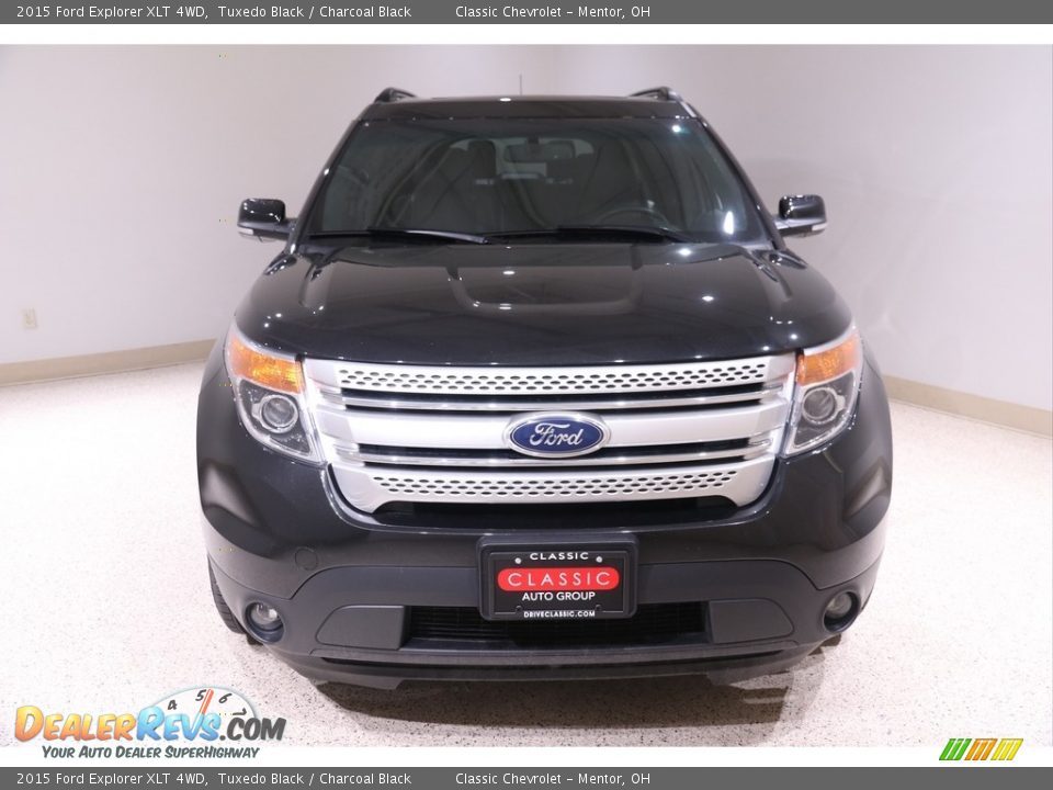 2015 Ford Explorer XLT 4WD Tuxedo Black / Charcoal Black Photo #2