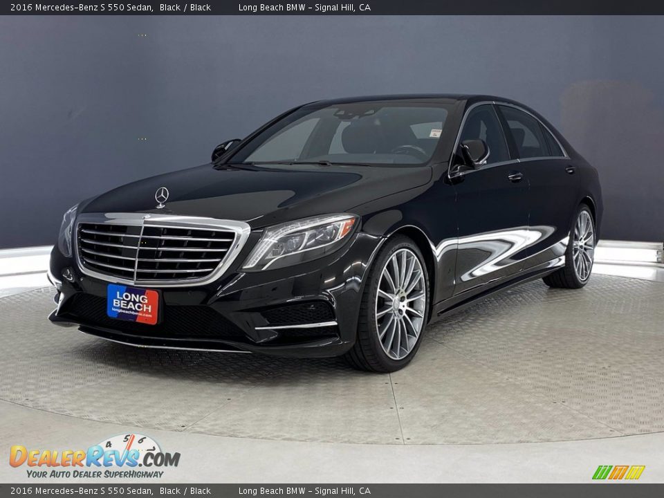 2016 Mercedes-Benz S 550 Sedan Black / Black Photo #3