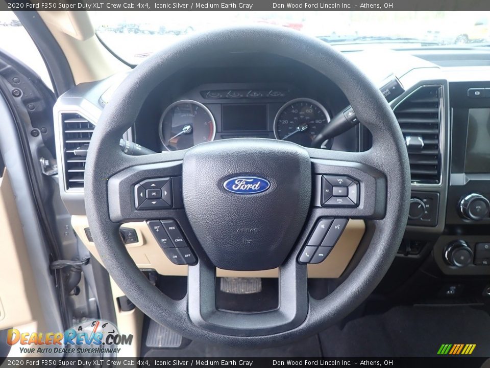 2020 Ford F350 Super Duty XLT Crew Cab 4x4 Iconic Silver / Medium Earth Gray Photo #23