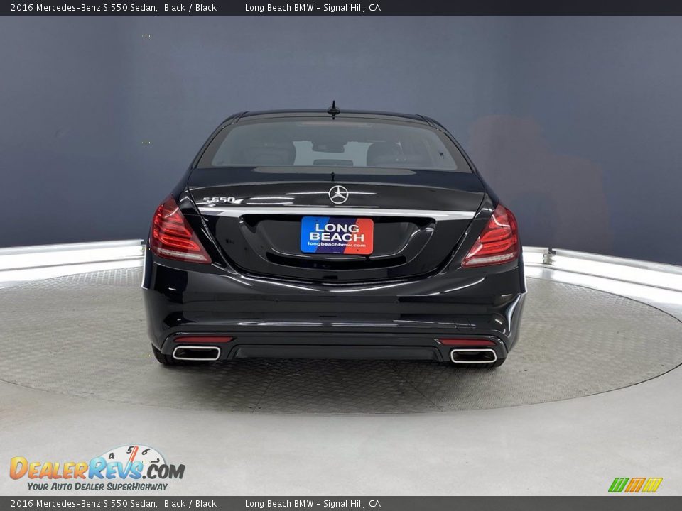 2016 Mercedes-Benz S 550 Sedan Black / Black Photo #4