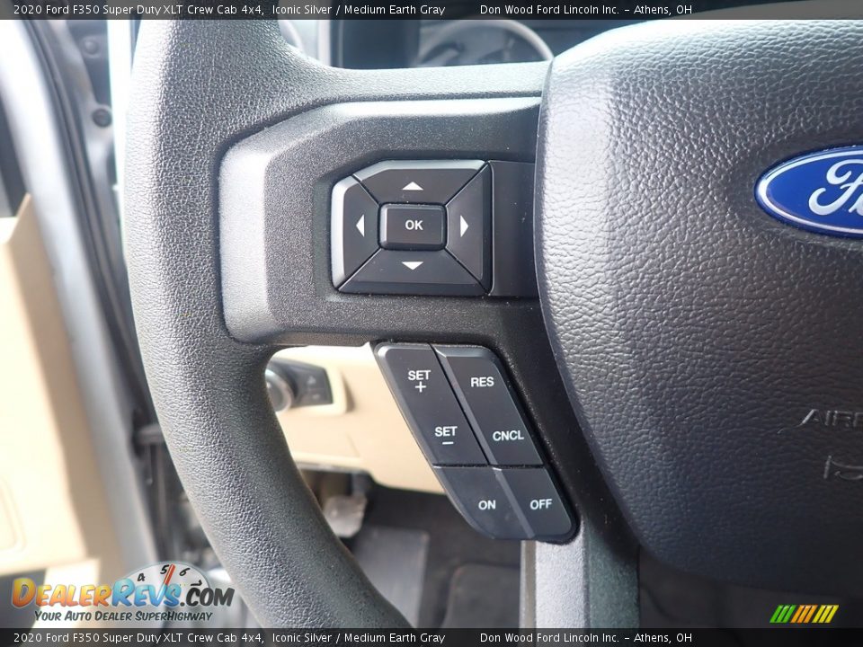 2020 Ford F350 Super Duty XLT Crew Cab 4x4 Iconic Silver / Medium Earth Gray Photo #25