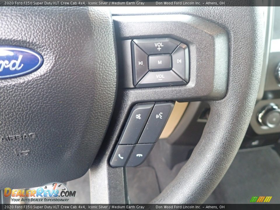 2020 Ford F350 Super Duty XLT Crew Cab 4x4 Iconic Silver / Medium Earth Gray Photo #26