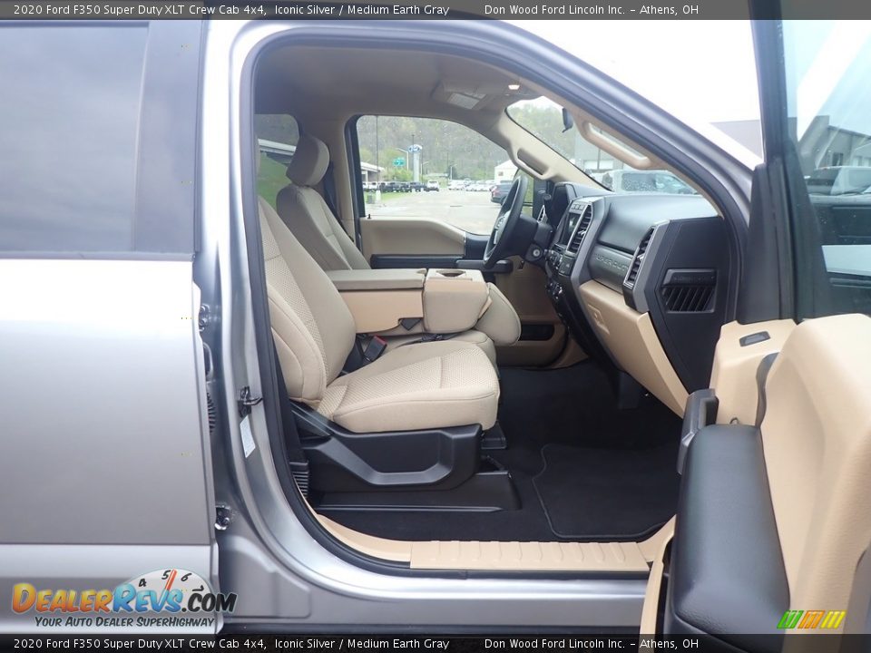 2020 Ford F350 Super Duty XLT Crew Cab 4x4 Iconic Silver / Medium Earth Gray Photo #35
