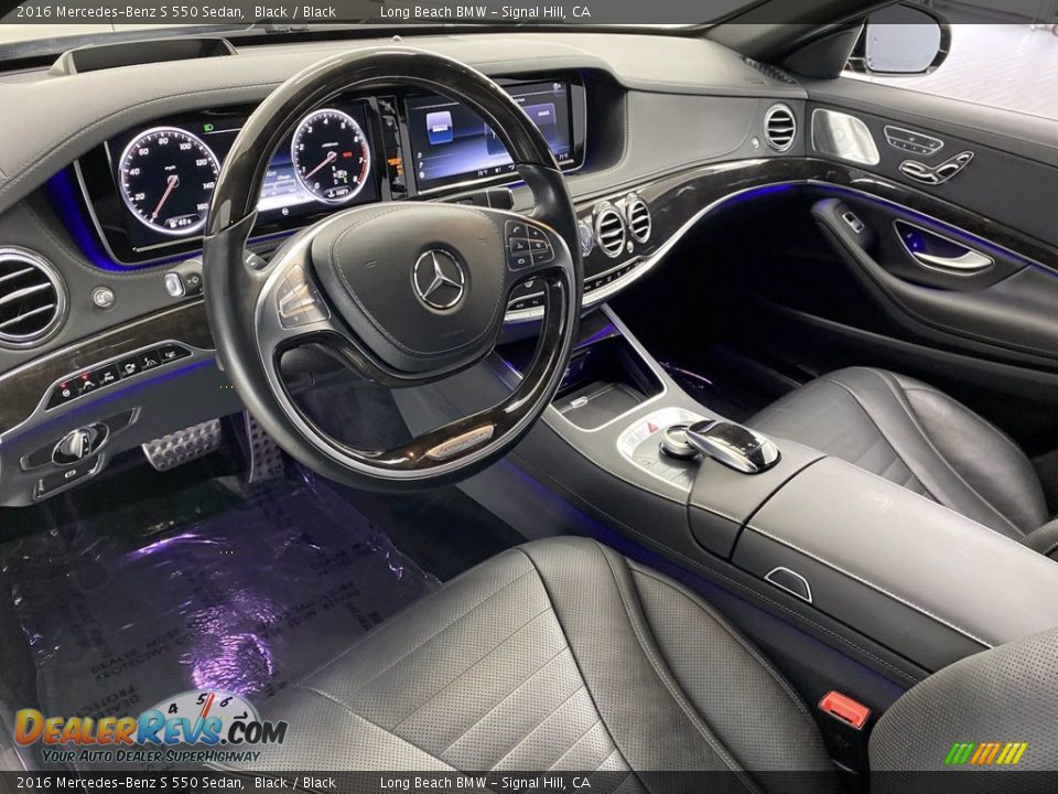 2016 Mercedes-Benz S 550 Sedan Black / Black Photo #16