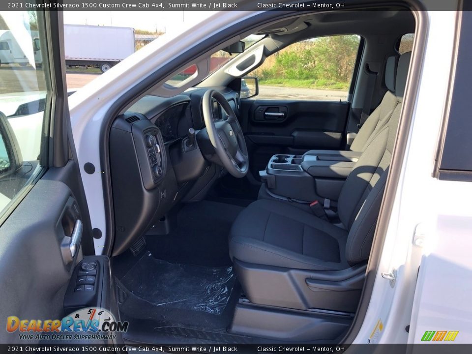 2021 Chevrolet Silverado 1500 Custom Crew Cab 4x4 Summit White / Jet Black Photo #5
