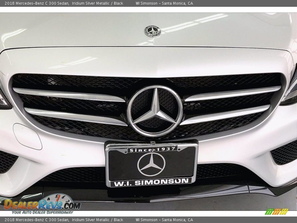 2018 Mercedes-Benz C 300 Sedan Iridium Silver Metallic / Black Photo #30