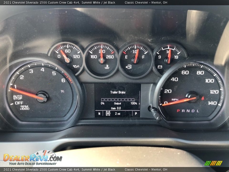 2021 Chevrolet Silverado 1500 Custom Crew Cab 4x4 Gauges Photo #7