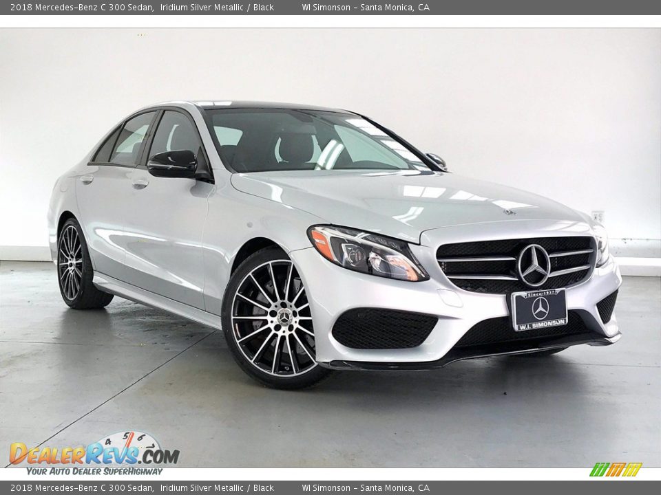 2018 Mercedes-Benz C 300 Sedan Iridium Silver Metallic / Black Photo #34