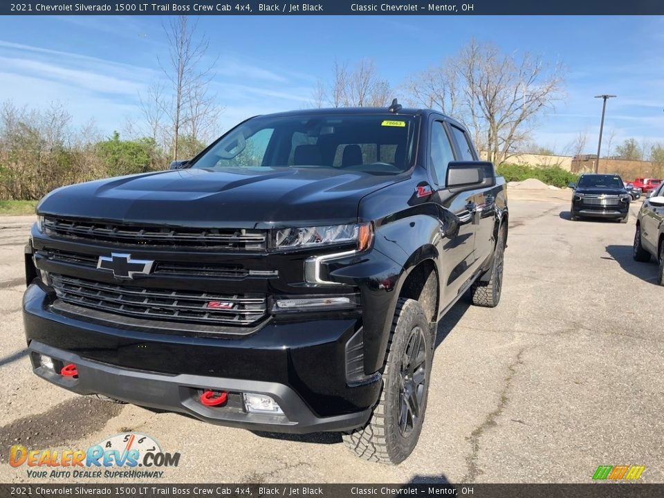 2021 Chevrolet Silverado 1500 LT Trail Boss Crew Cab 4x4 Black / Jet Black Photo #1