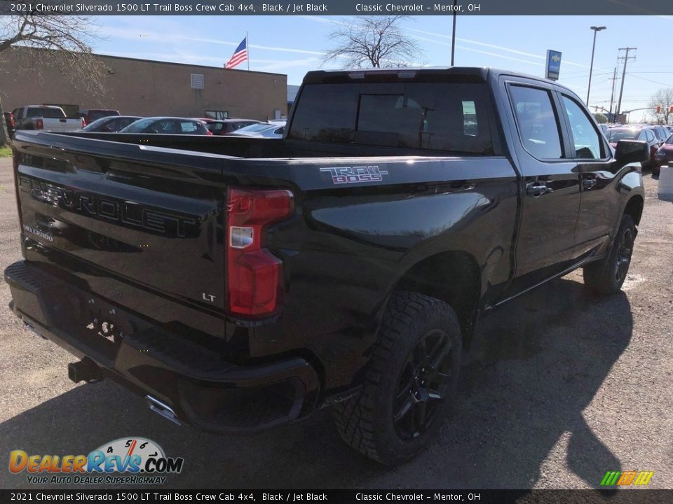 2021 Chevrolet Silverado 1500 LT Trail Boss Crew Cab 4x4 Black / Jet Black Photo #3