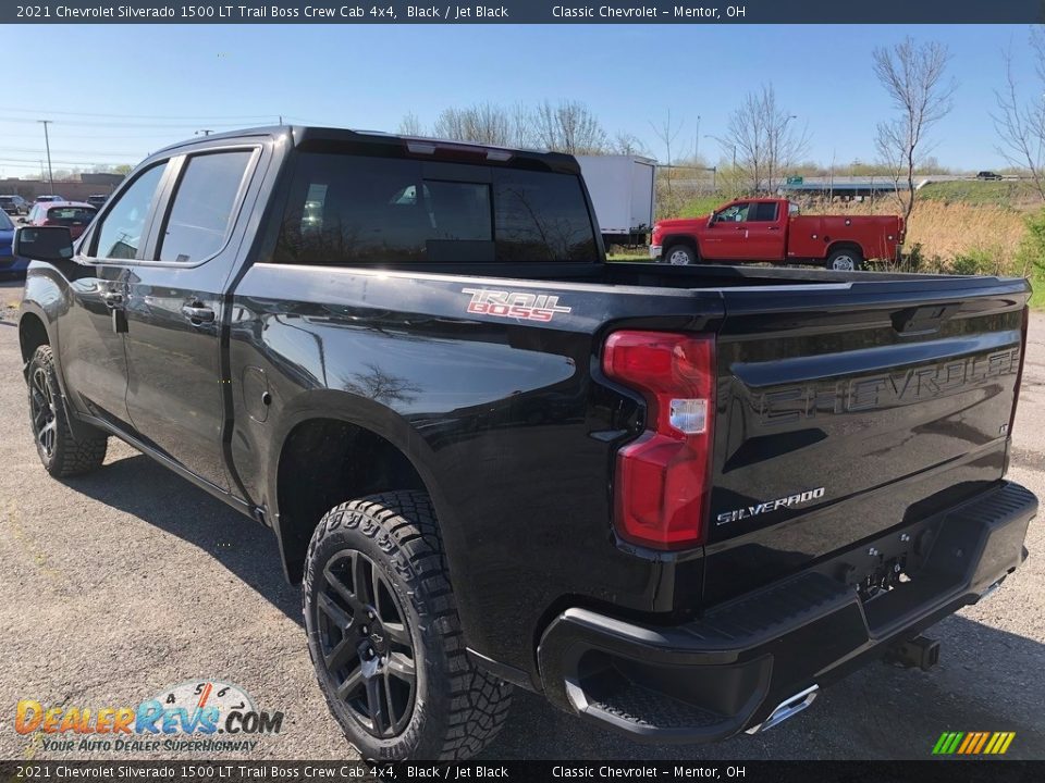 2021 Chevrolet Silverado 1500 LT Trail Boss Crew Cab 4x4 Black / Jet Black Photo #4