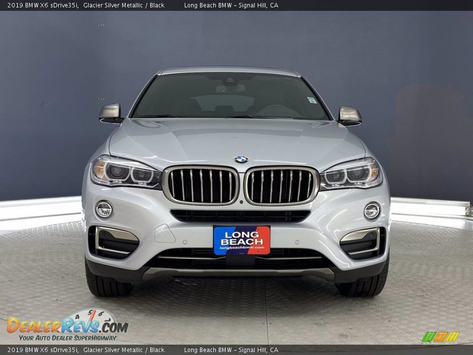 2019 BMW X6 sDrive35i Glacier Silver Metallic / Black Photo #2