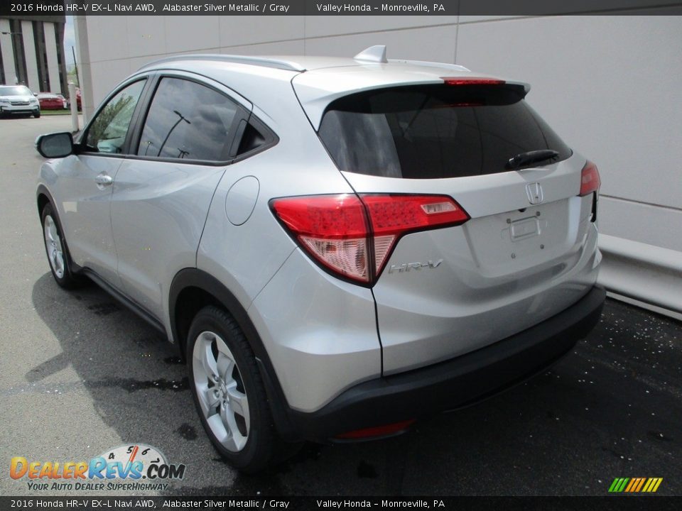 2016 Honda HR-V EX-L Navi AWD Alabaster Silver Metallic / Gray Photo #3