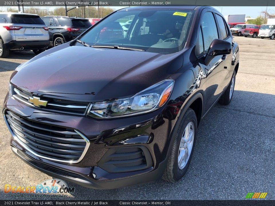 2021 Chevrolet Trax LS AWD Black Cherry Metallic / Jet Black Photo #1