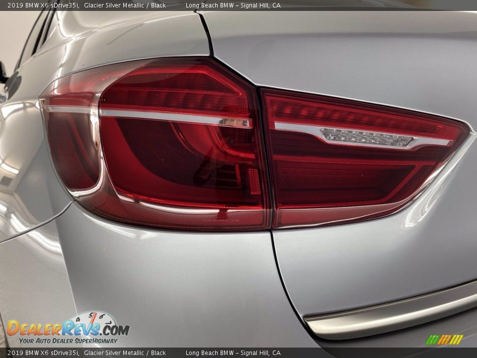 2019 BMW X6 sDrive35i Glacier Silver Metallic / Black Photo #9