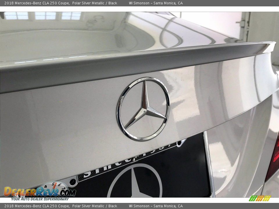 2018 Mercedes-Benz CLA 250 Coupe Polar Silver Metallic / Black Photo #7