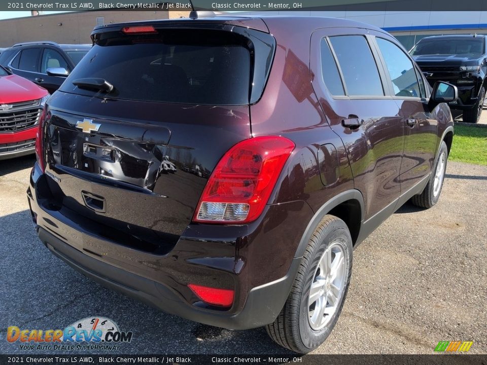 2021 Chevrolet Trax LS AWD Black Cherry Metallic / Jet Black Photo #3