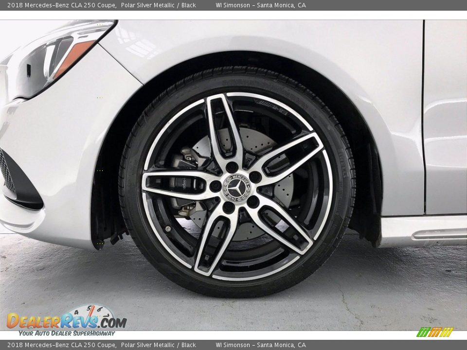 2018 Mercedes-Benz CLA 250 Coupe Polar Silver Metallic / Black Photo #8