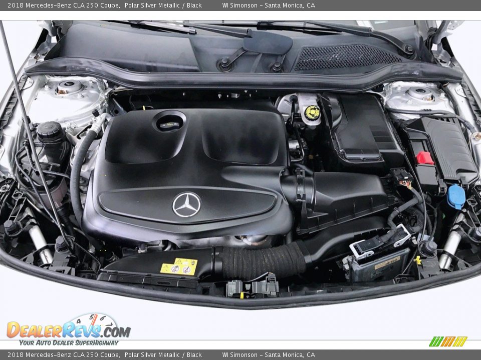 2018 Mercedes-Benz CLA 250 Coupe Polar Silver Metallic / Black Photo #9