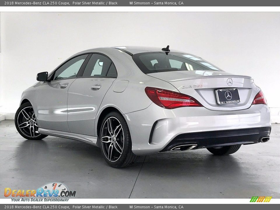 2018 Mercedes-Benz CLA 250 Coupe Polar Silver Metallic / Black Photo #10