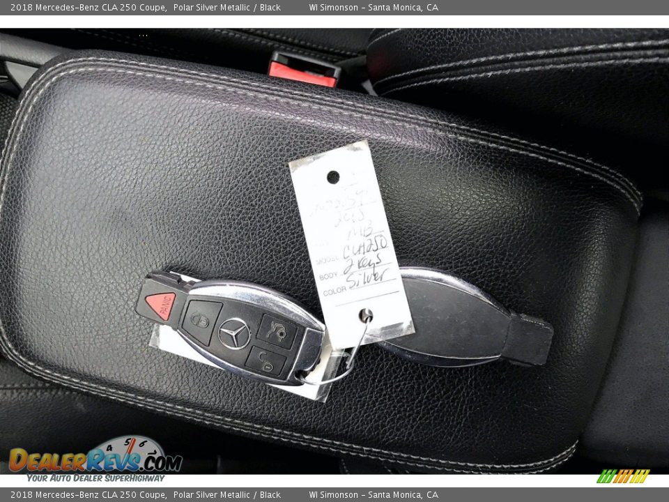 2018 Mercedes-Benz CLA 250 Coupe Polar Silver Metallic / Black Photo #11