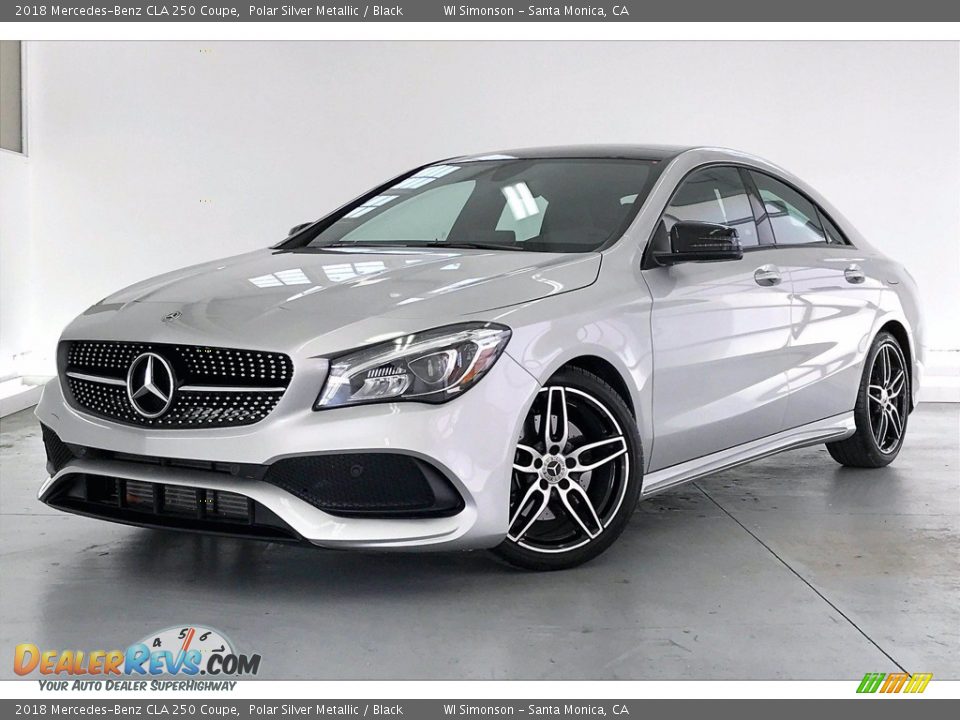 2018 Mercedes-Benz CLA 250 Coupe Polar Silver Metallic / Black Photo #12