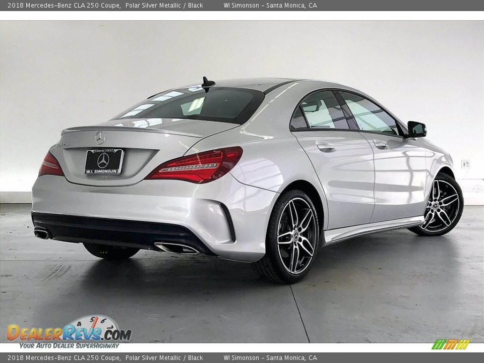 2018 Mercedes-Benz CLA 250 Coupe Polar Silver Metallic / Black Photo #13