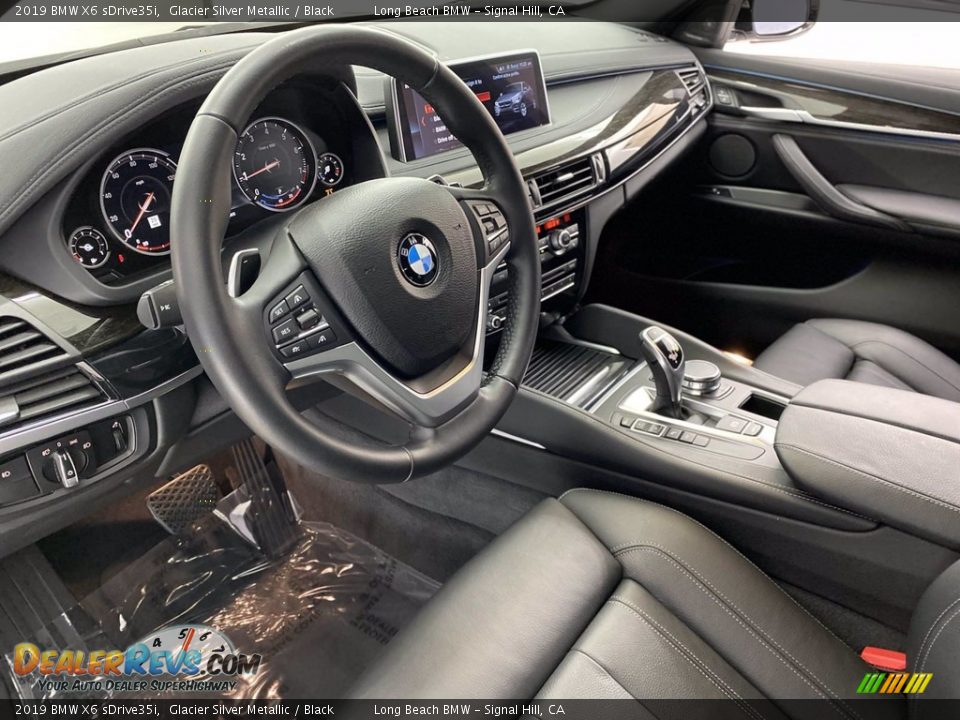 Black Interior - 2019 BMW X6 sDrive35i Photo #16
