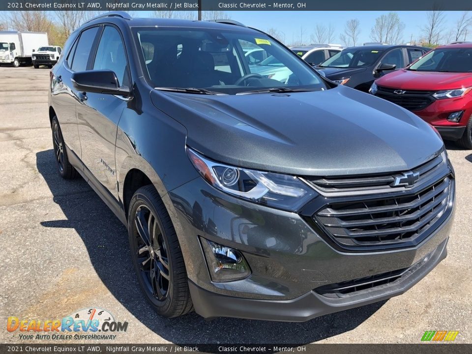 2021 Chevrolet Equinox LT AWD Nightfall Gray Metallic / Jet Black Photo #2