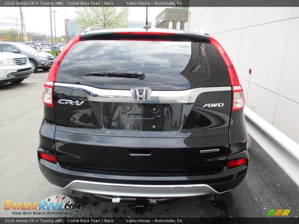 2016 Honda CR-V Touring AWD Crystal Black Pearl / Black Photo #4