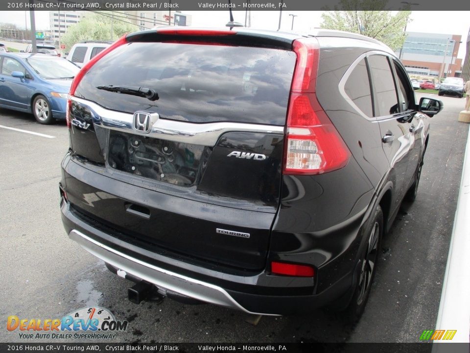 2016 Honda CR-V Touring AWD Crystal Black Pearl / Black Photo #5