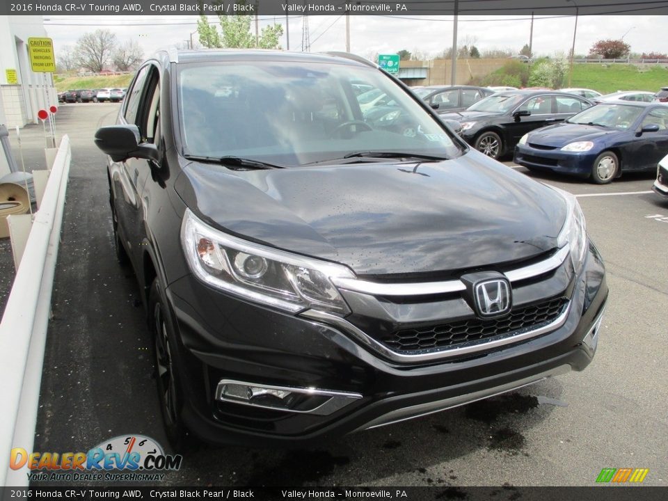 2016 Honda CR-V Touring AWD Crystal Black Pearl / Black Photo #6