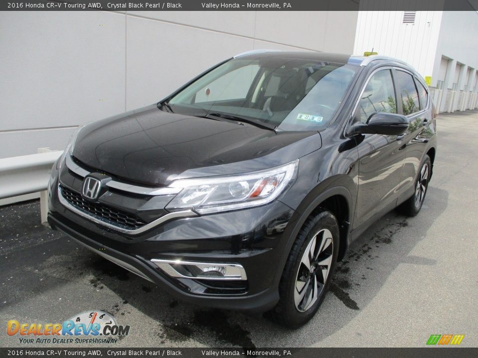 2016 Honda CR-V Touring AWD Crystal Black Pearl / Black Photo #8