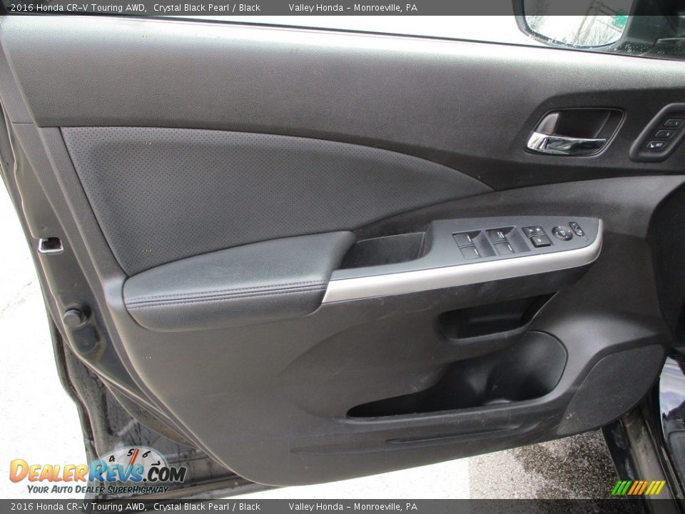 2016 Honda CR-V Touring AWD Crystal Black Pearl / Black Photo #9
