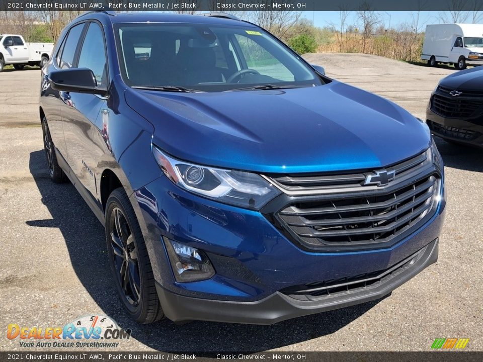 2021 Chevrolet Equinox LT AWD Pacific Blue Metallic / Jet Black Photo #2