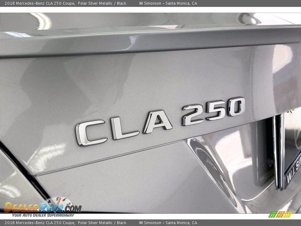 2018 Mercedes-Benz CLA 250 Coupe Polar Silver Metallic / Black Photo #31
