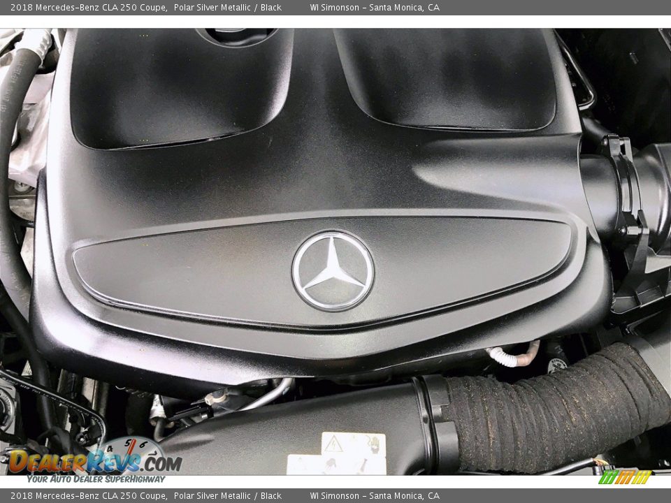 2018 Mercedes-Benz CLA 250 Coupe Polar Silver Metallic / Black Photo #32