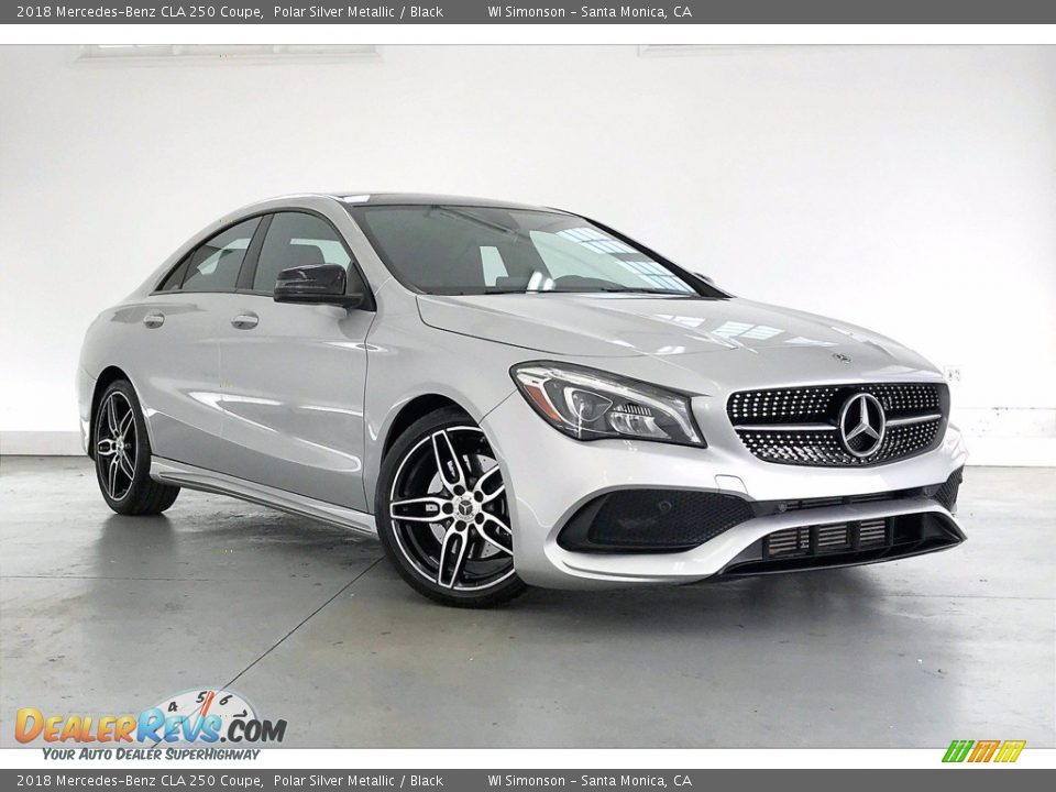 2018 Mercedes-Benz CLA 250 Coupe Polar Silver Metallic / Black Photo #34