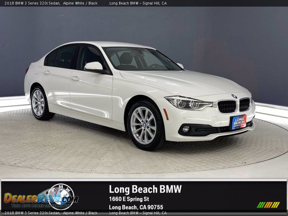 2018 BMW 3 Series 320i Sedan Alpine White / Black Photo #1