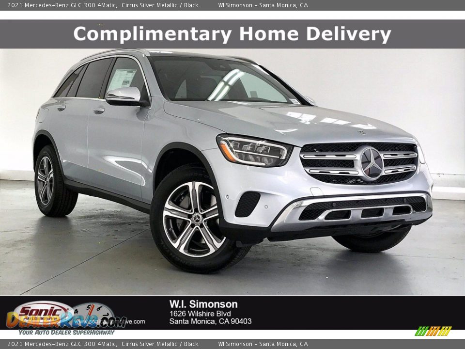 2021 Mercedes-Benz GLC 300 4Matic Cirrus Silver Metallic / Black Photo #1