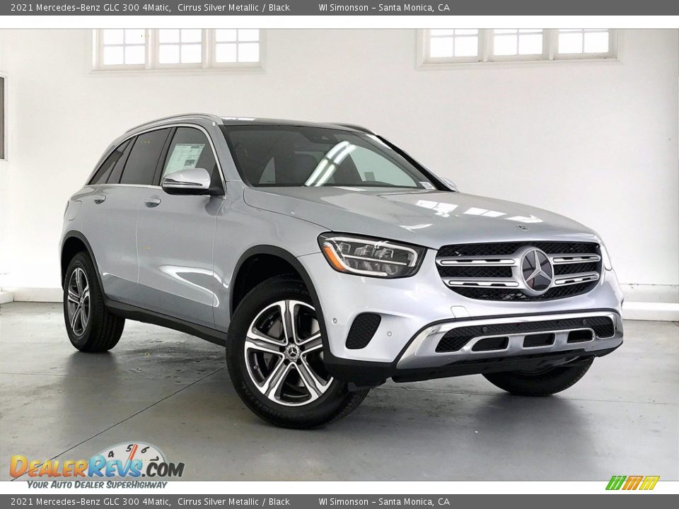 2021 Mercedes-Benz GLC 300 4Matic Cirrus Silver Metallic / Black Photo #12