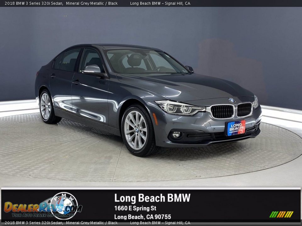 2018 BMW 3 Series 320i Sedan Mineral Grey Metallic / Black Photo #1