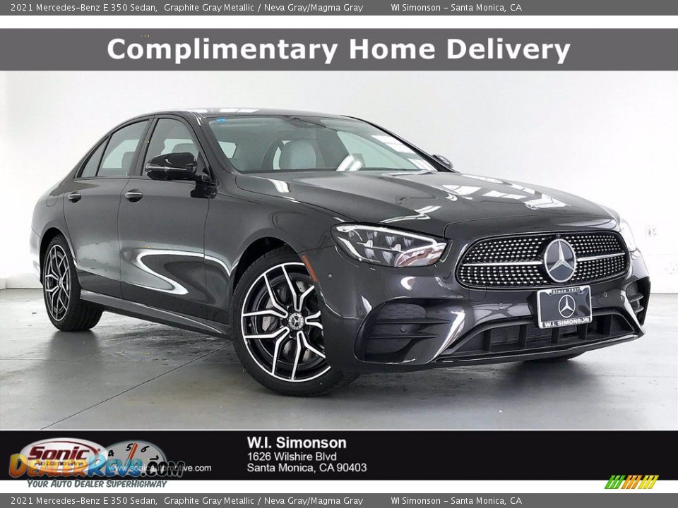 2021 Mercedes-Benz E 350 Sedan Graphite Gray Metallic / Neva Gray/Magma Gray Photo #1