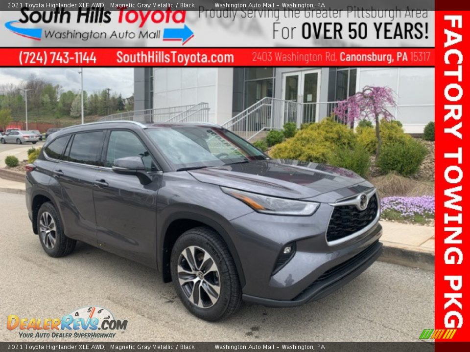 2021 Toyota Highlander XLE AWD Magnetic Gray Metallic / Black Photo #1