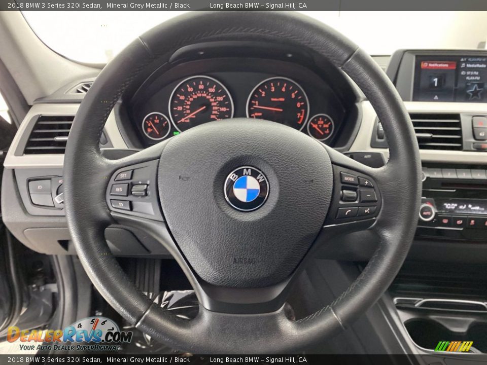 2018 BMW 3 Series 320i Sedan Mineral Grey Metallic / Black Photo #18