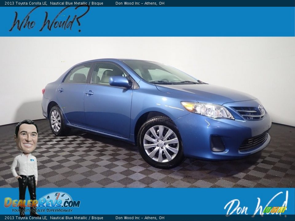 2013 Toyota Corolla LE Nautical Blue Metallic / Bisque Photo #1
