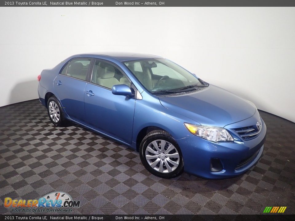 2013 Toyota Corolla LE Nautical Blue Metallic / Bisque Photo #2